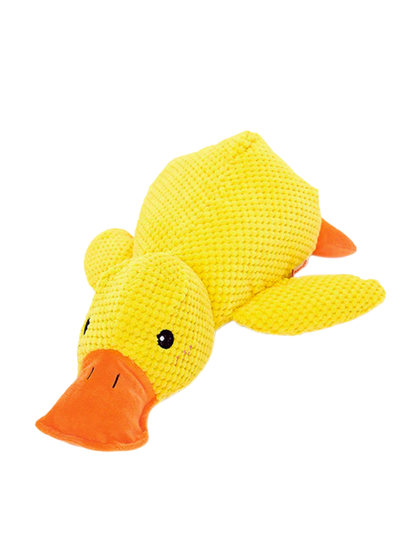 Durable Squeaky Plush Duck Dog Toy for Aggressive Chewers
