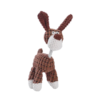 Soft Squeaky Plush Bunny Dog Toy for Small & Medium Dogs