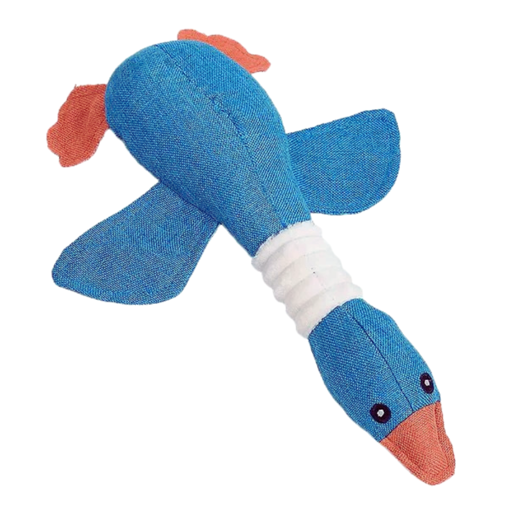 Squeaky Plush Goose Dog Toy – Durable Chew Toy for Dogs