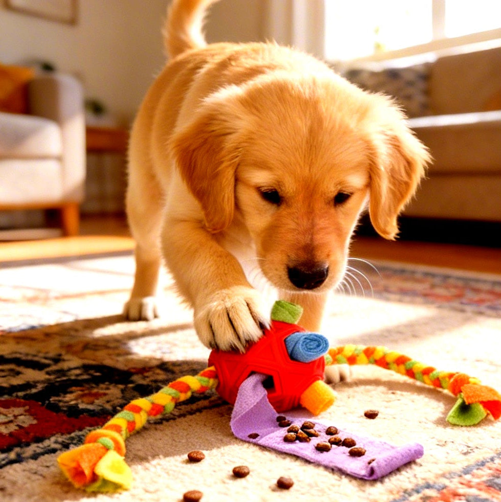Interactive Dog Treat Puzzle Ball – Enrichment Toy for Mental Stimulation
